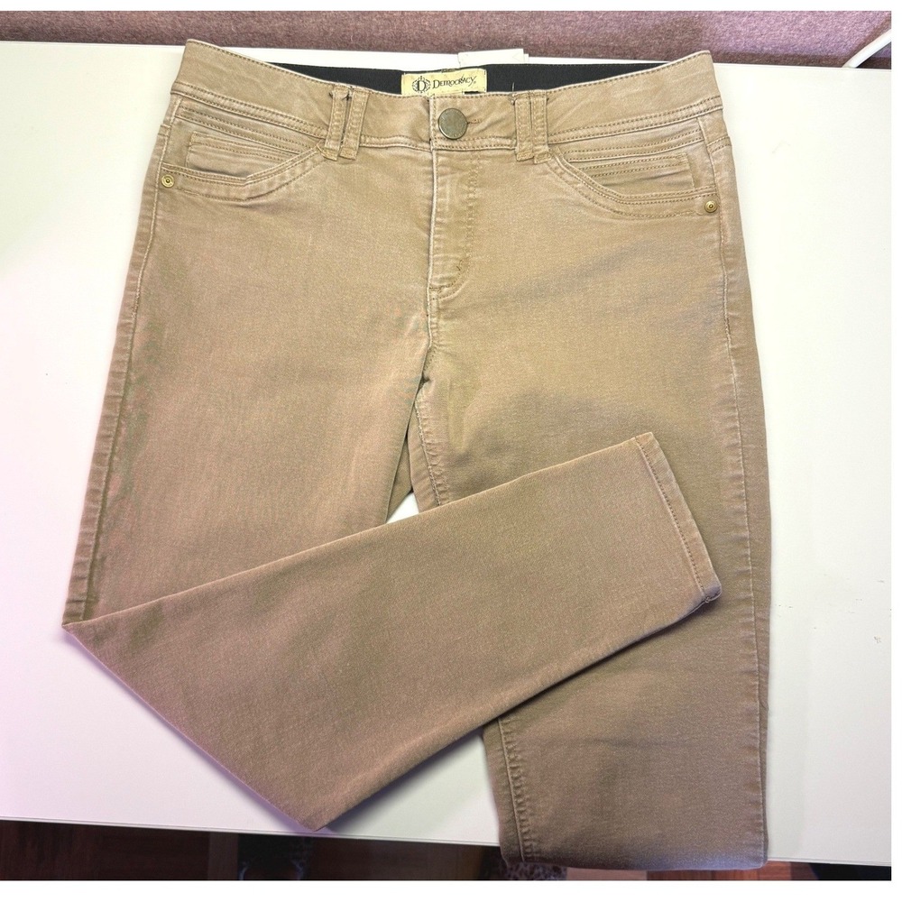 Democracy Ab Technology‎ Skinny Jeans Womens 10 Brown Utility Quiet Luxury